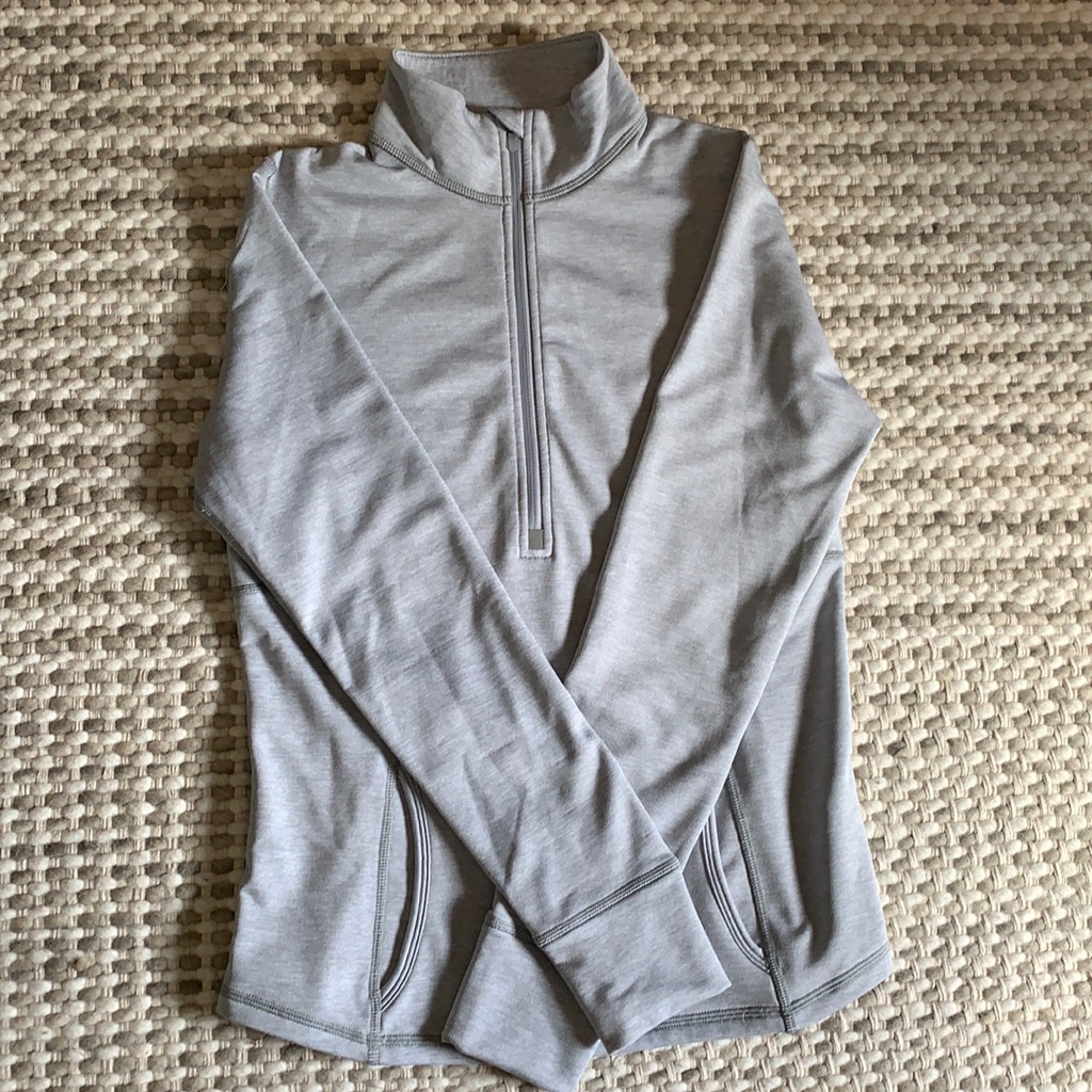 Three Quarter Zip Pullover.